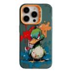 Cartoon duck art phone case for iPhone 16pro/16promax/15pro/15promax/14pro/14promax